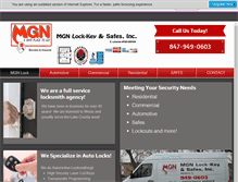 Tablet Screenshot of mgnlock.com